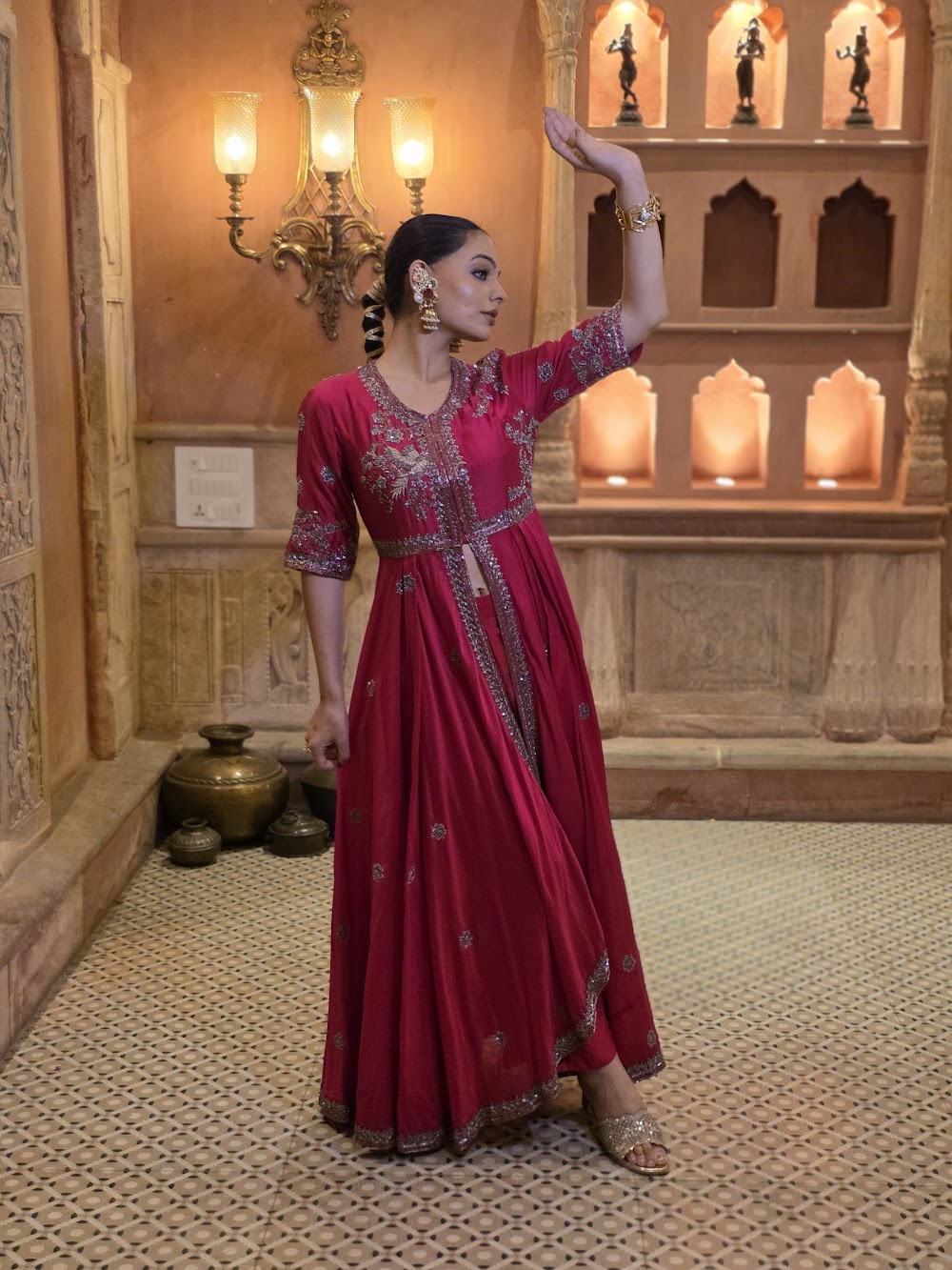 Anarkali with Pants