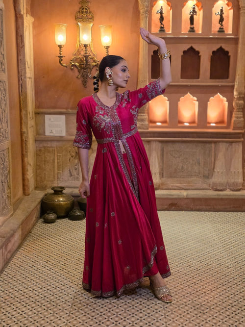 Anarkali with Pants