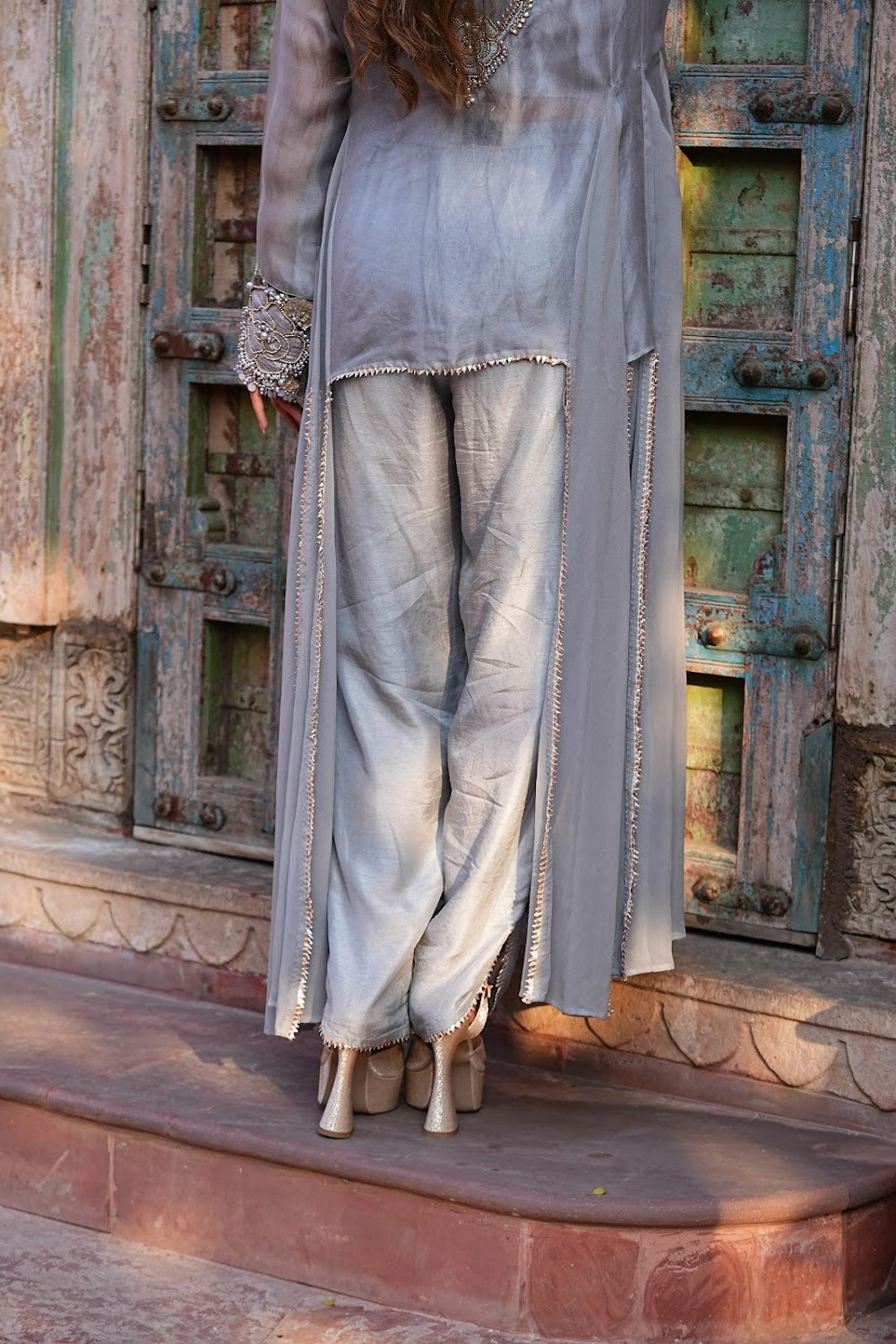 Silsila Grey Set - View 6