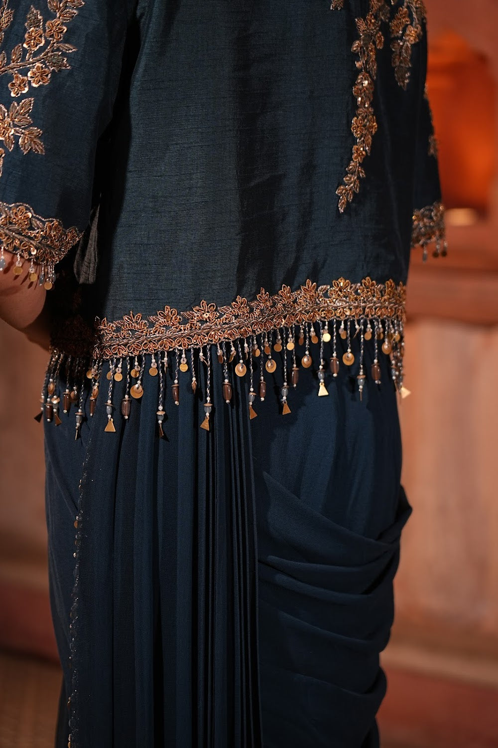 Moonlit Muse Saree - View 6