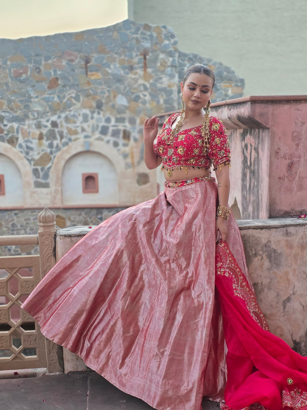 Orange Lehnga