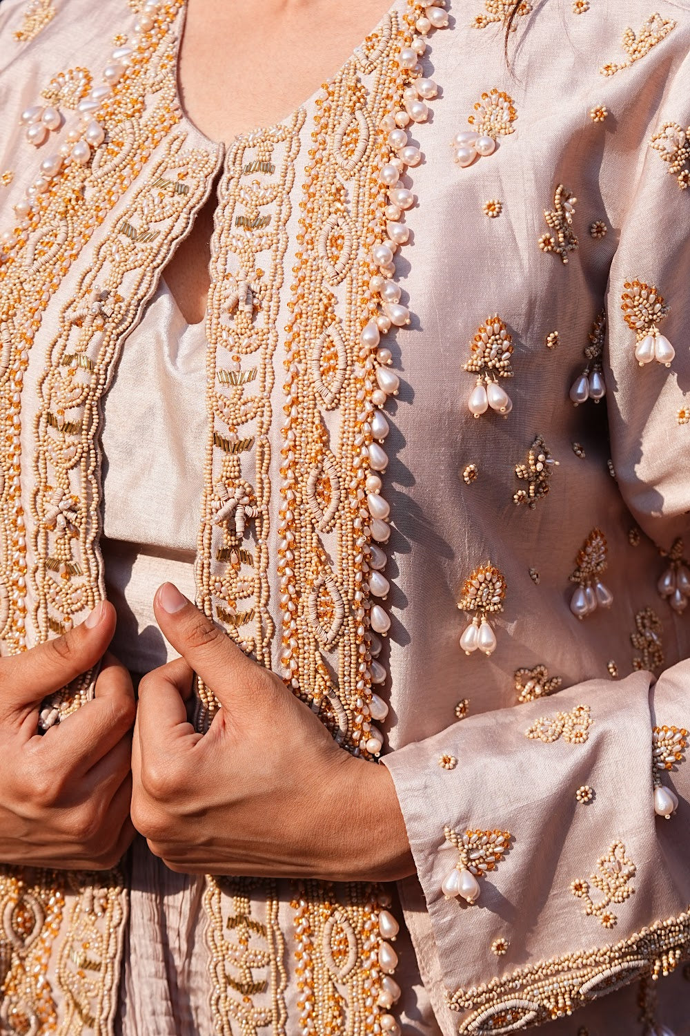 Ivory Indo Western Coord Set by Bhawika Sachdeva - view 5