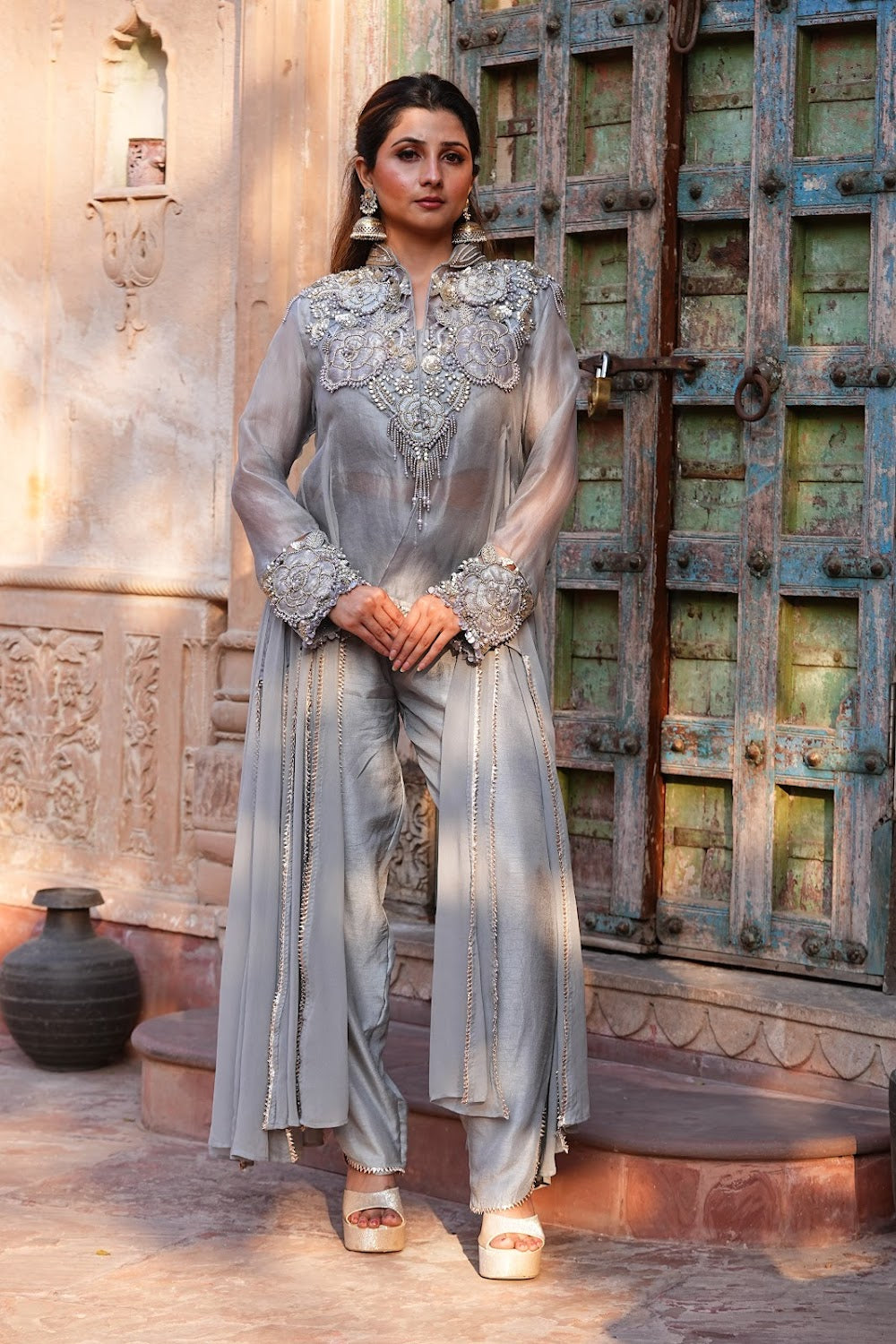 Silsila Grey Set - View 8