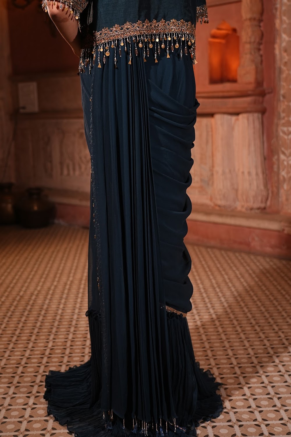 Moonlit Muse Saree - View 7