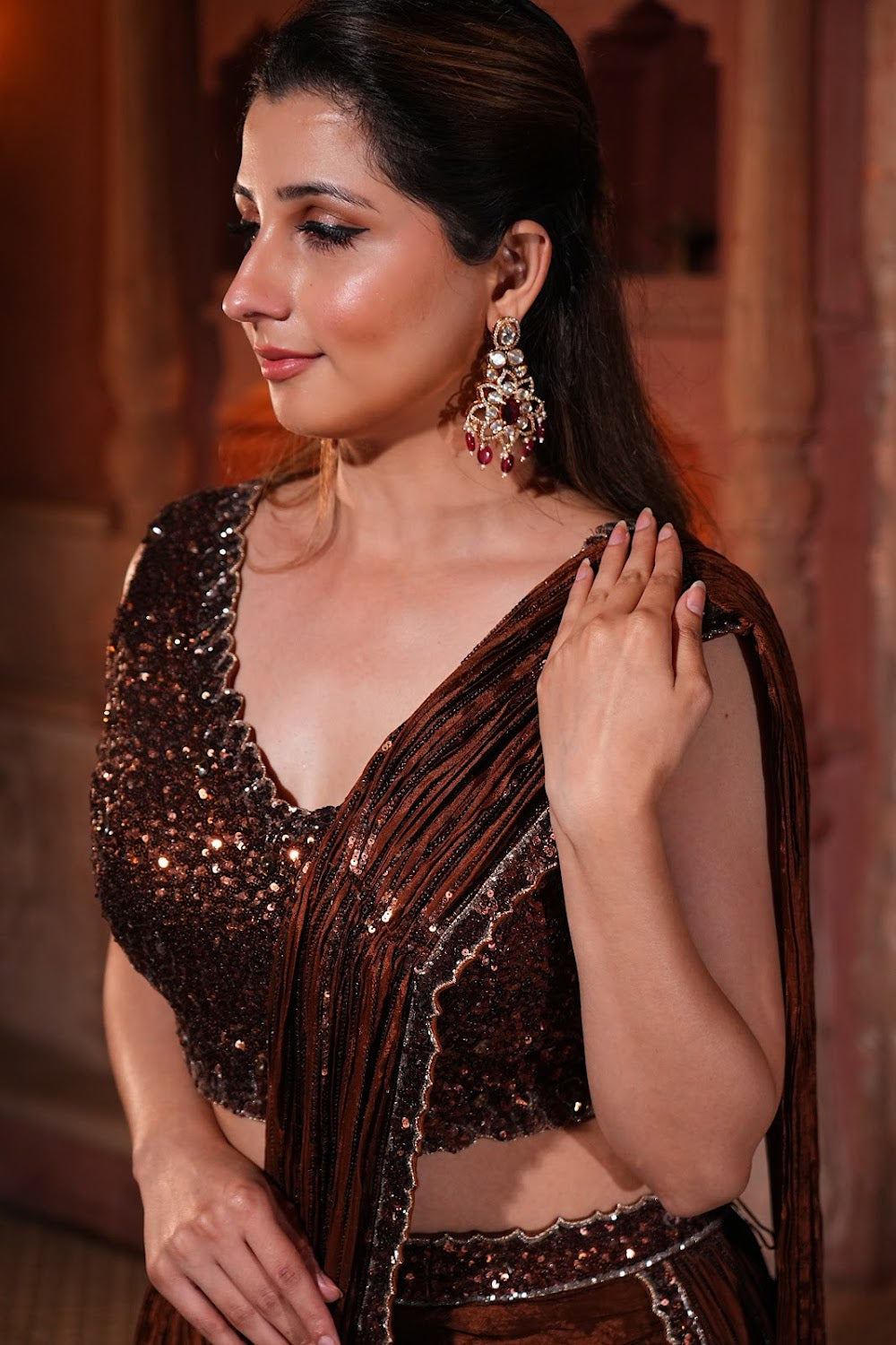 Midnight Royale Saree