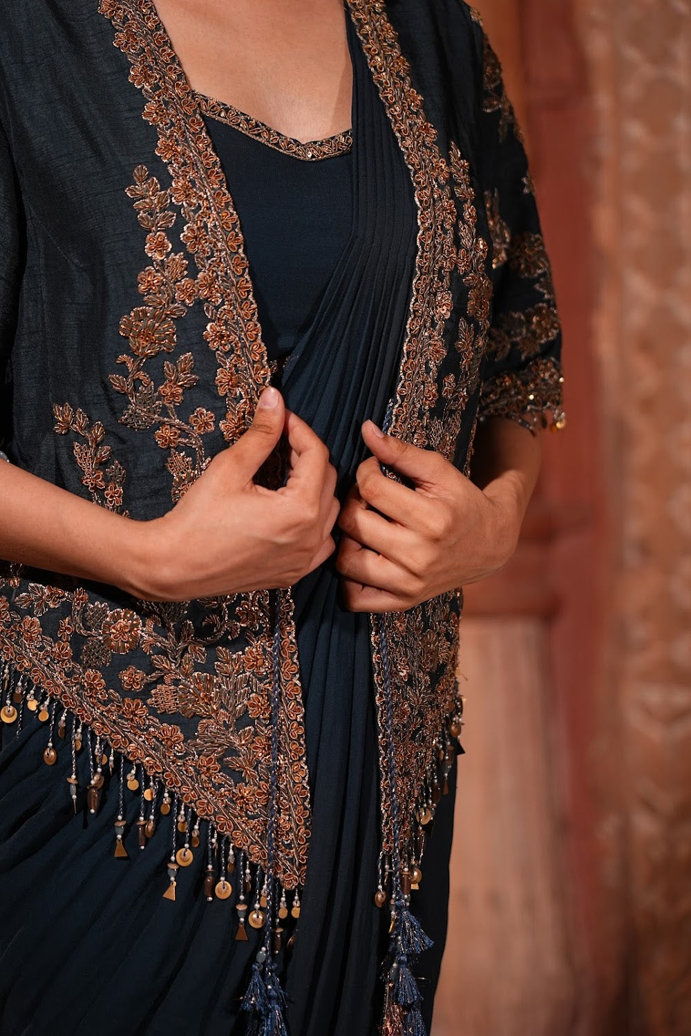 Moonlit Muse Saree - View 3