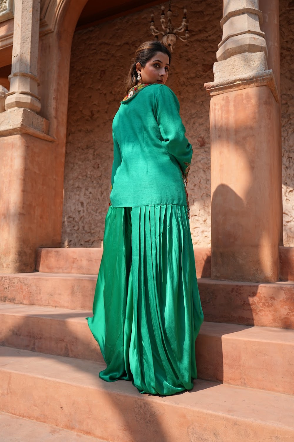Meher Blazzer Drape Set by Bhawika Sachdeva - view 4