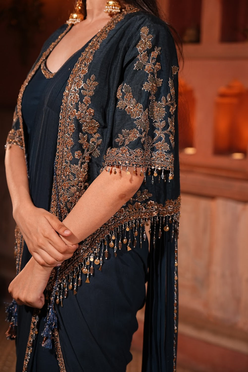 Moonlit Muse Saree - View 5