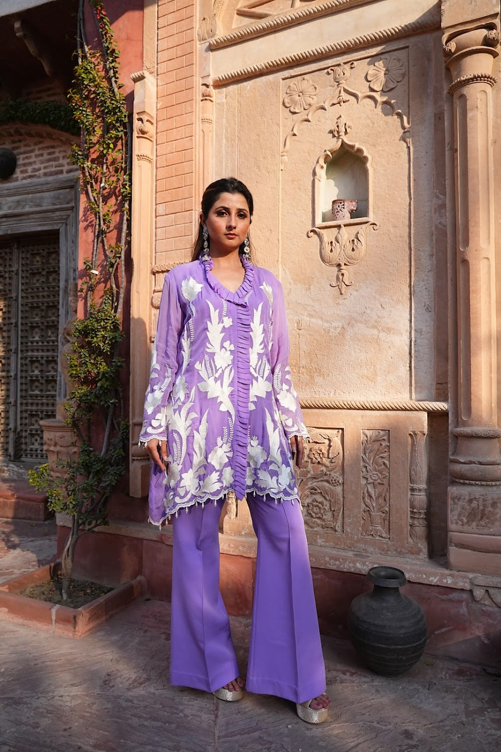 Gul-e-Lavender Co-ord Set
