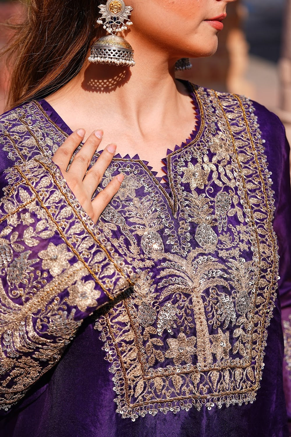 Riyasat Cowl Set by Bhawika Sachdeva - view 6