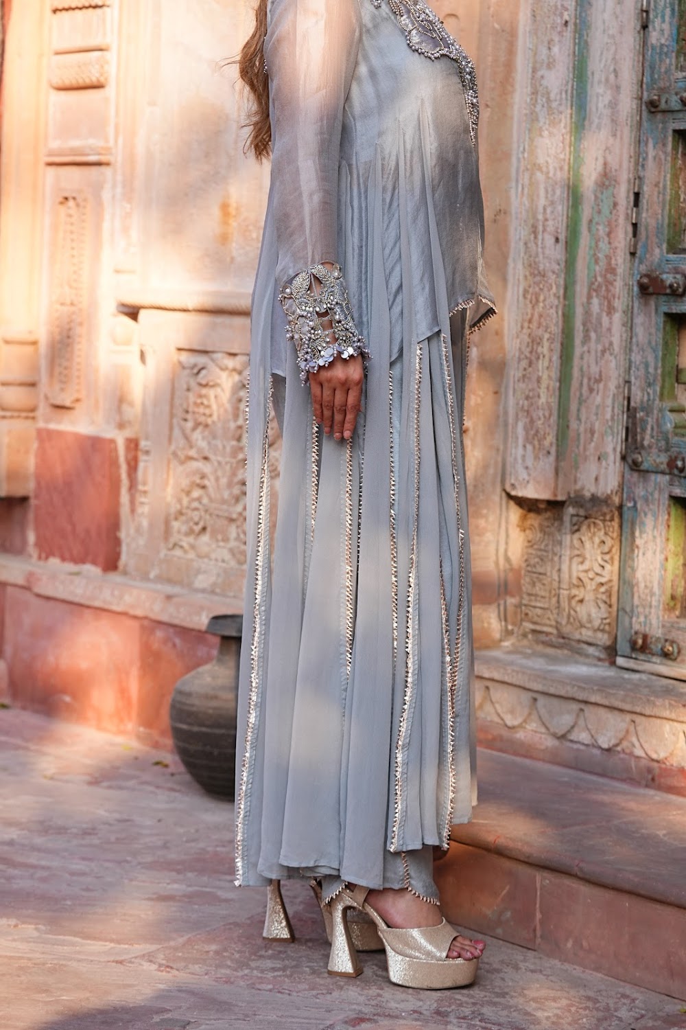 Silsila Grey Set - View 3