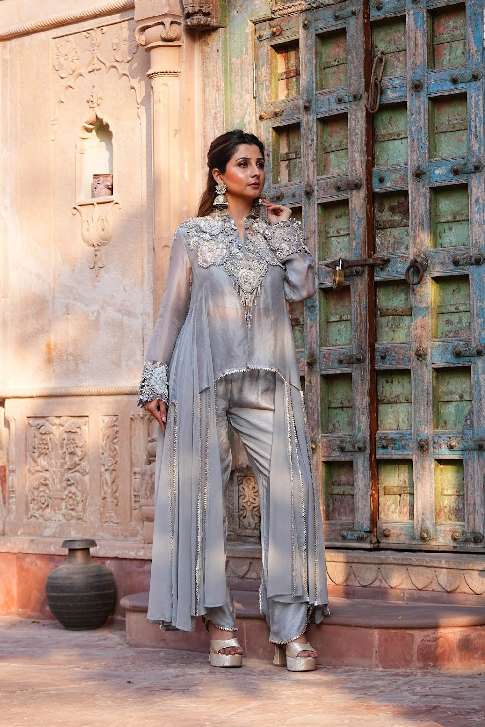 Silsila Grey Set - View 4
