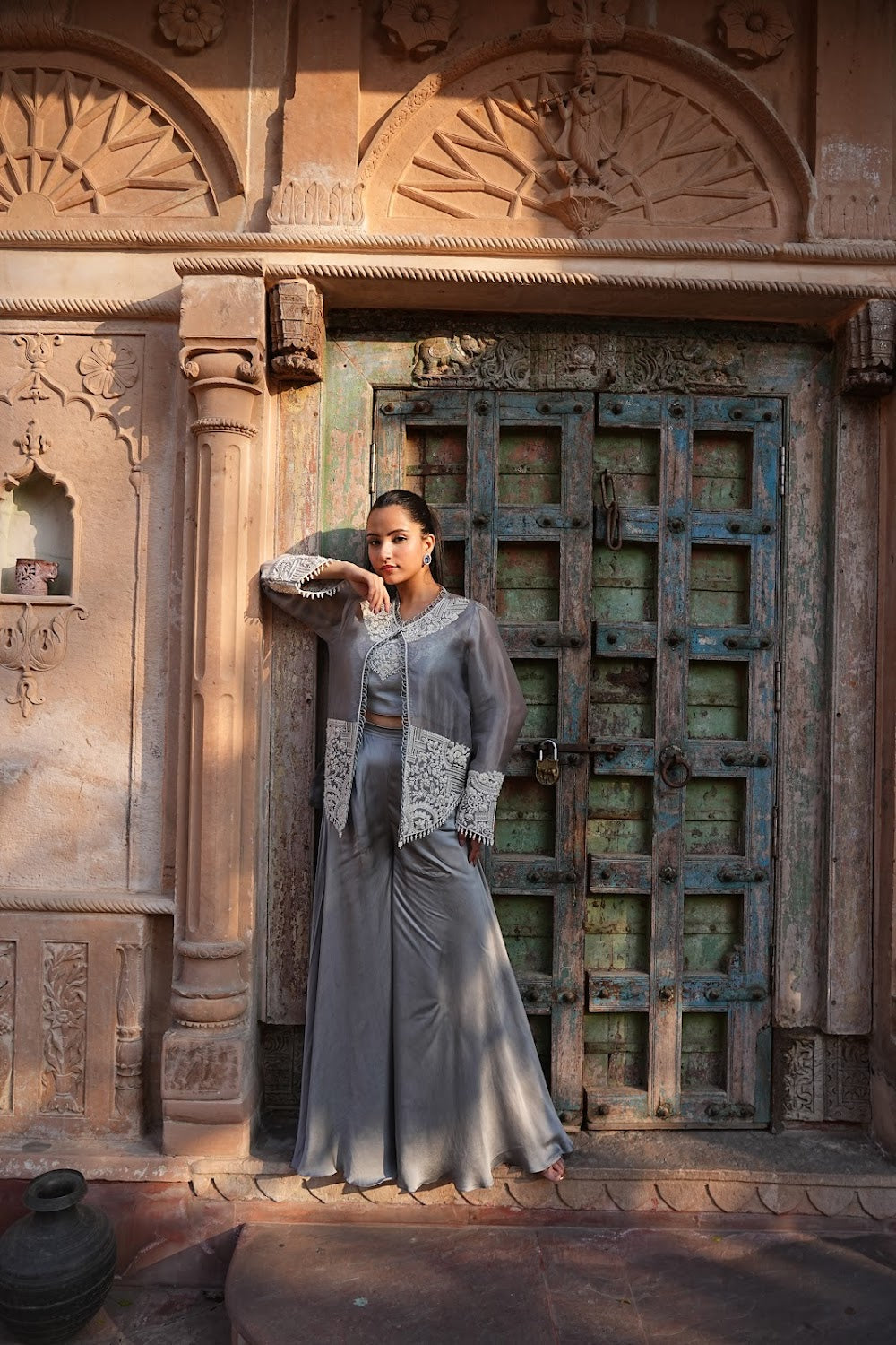 Silsila Grey Co-ord Set - View 5