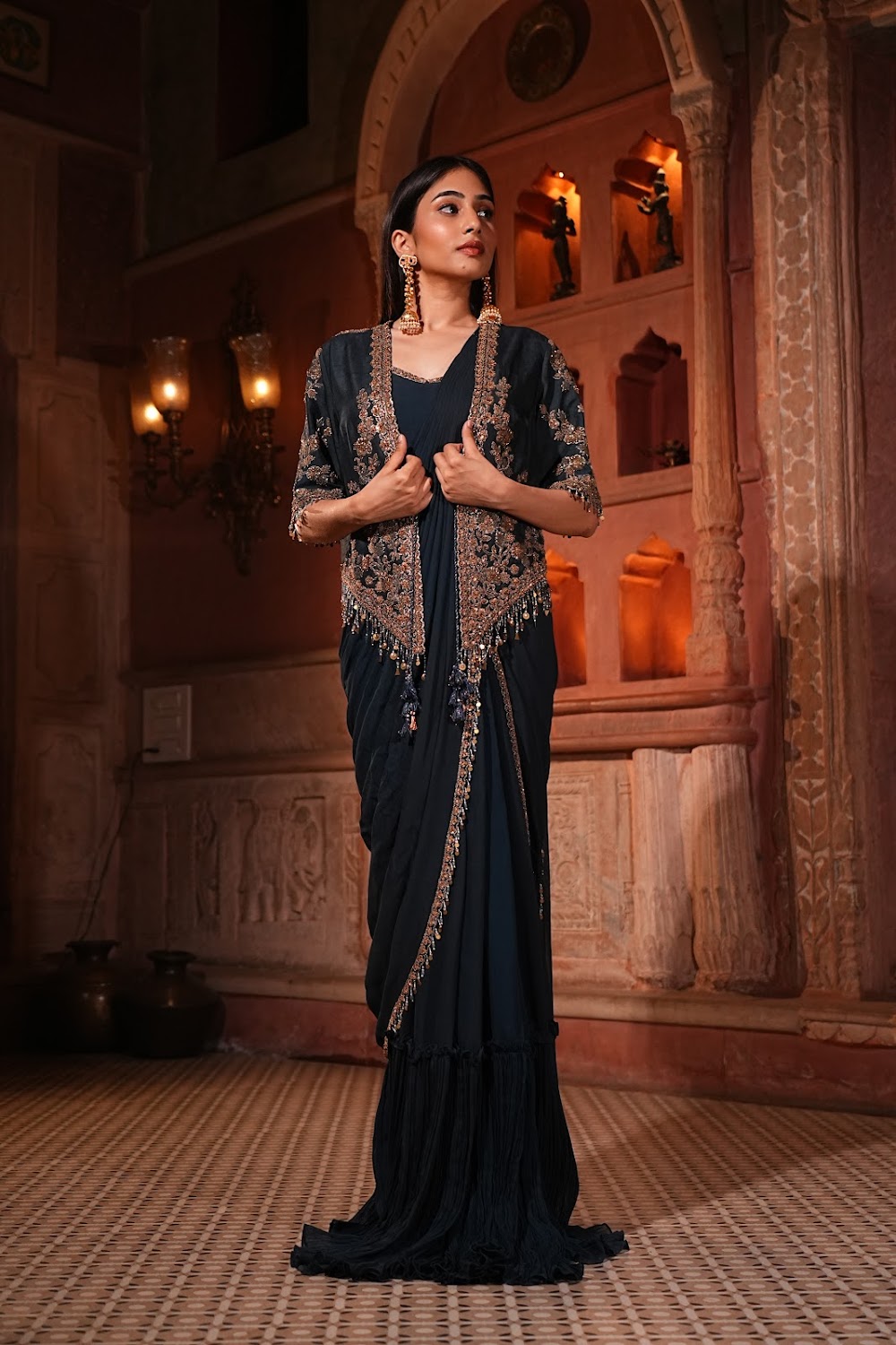 Moonlit Muse Saree - View 2