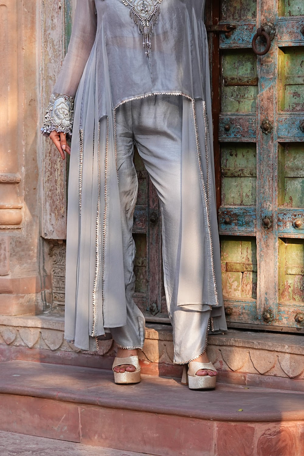 Silsila Grey Set - View 5