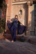 Midnight Blue Indo-Western Co-ord Set