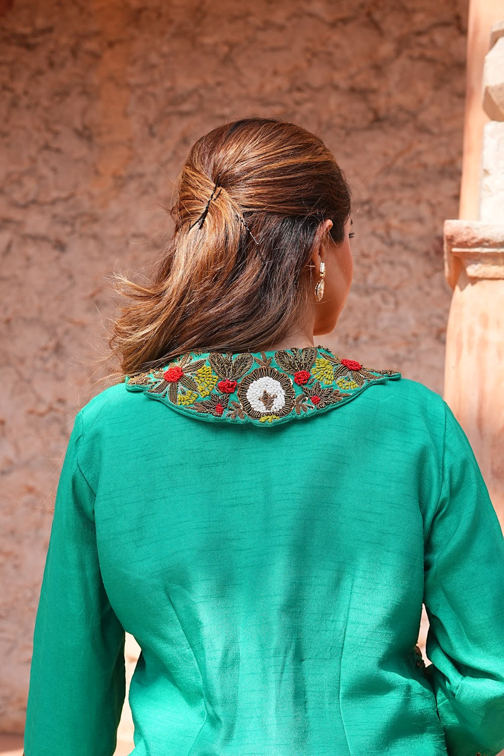 Meher Blazzer Drape Set by Bhawika Sachdeva - view 8