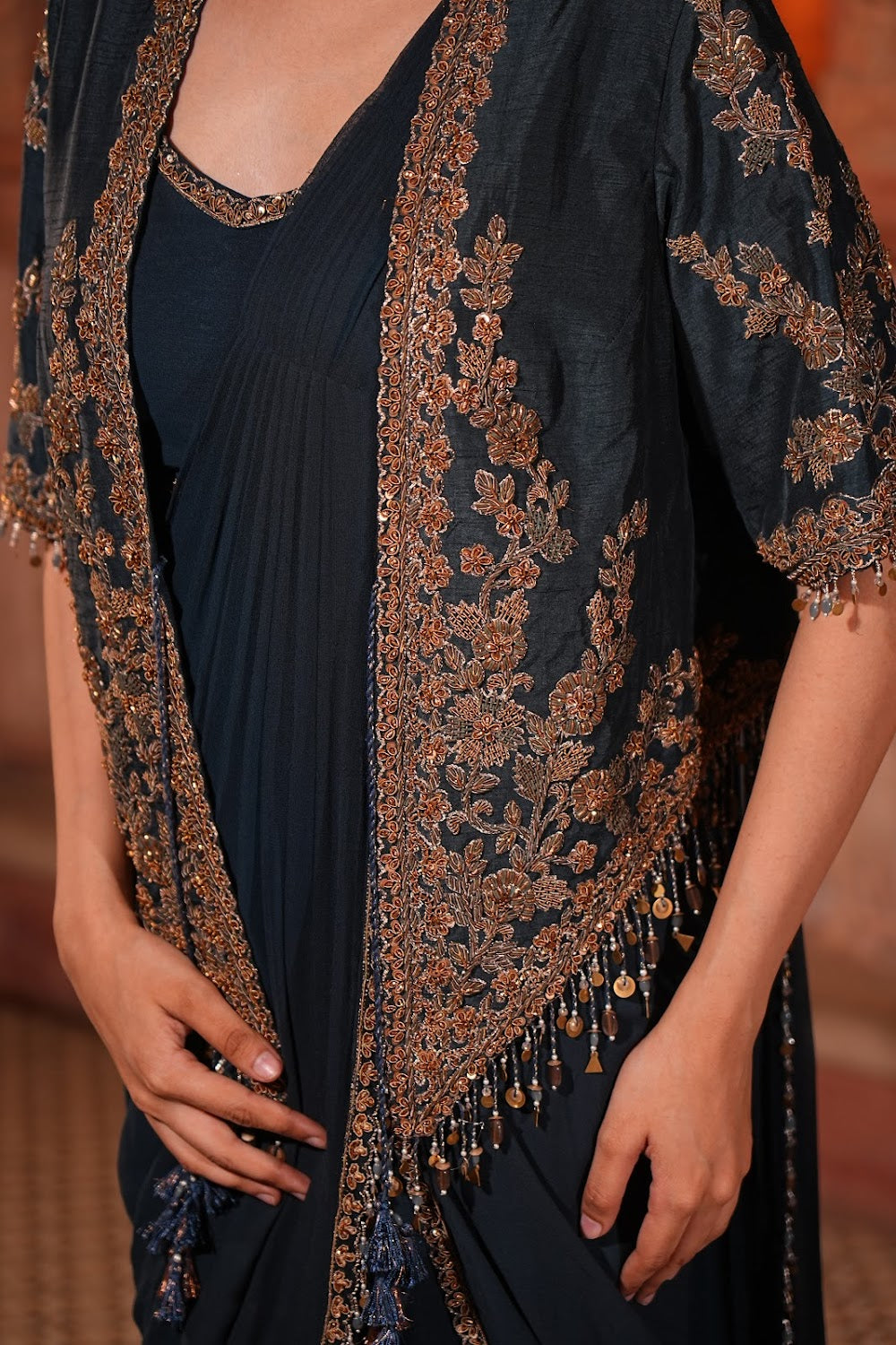 Moonlit Muse Saree - View 4