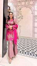 Rosé Bloom Silk Suit Set