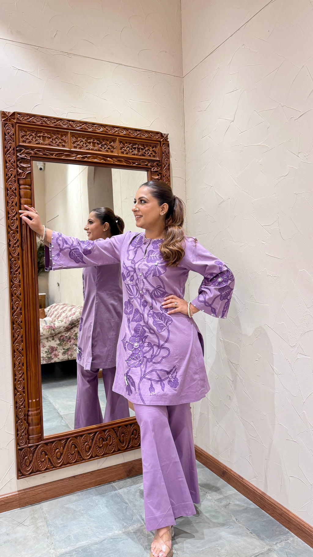 Lavender Bloom Cotton Coord