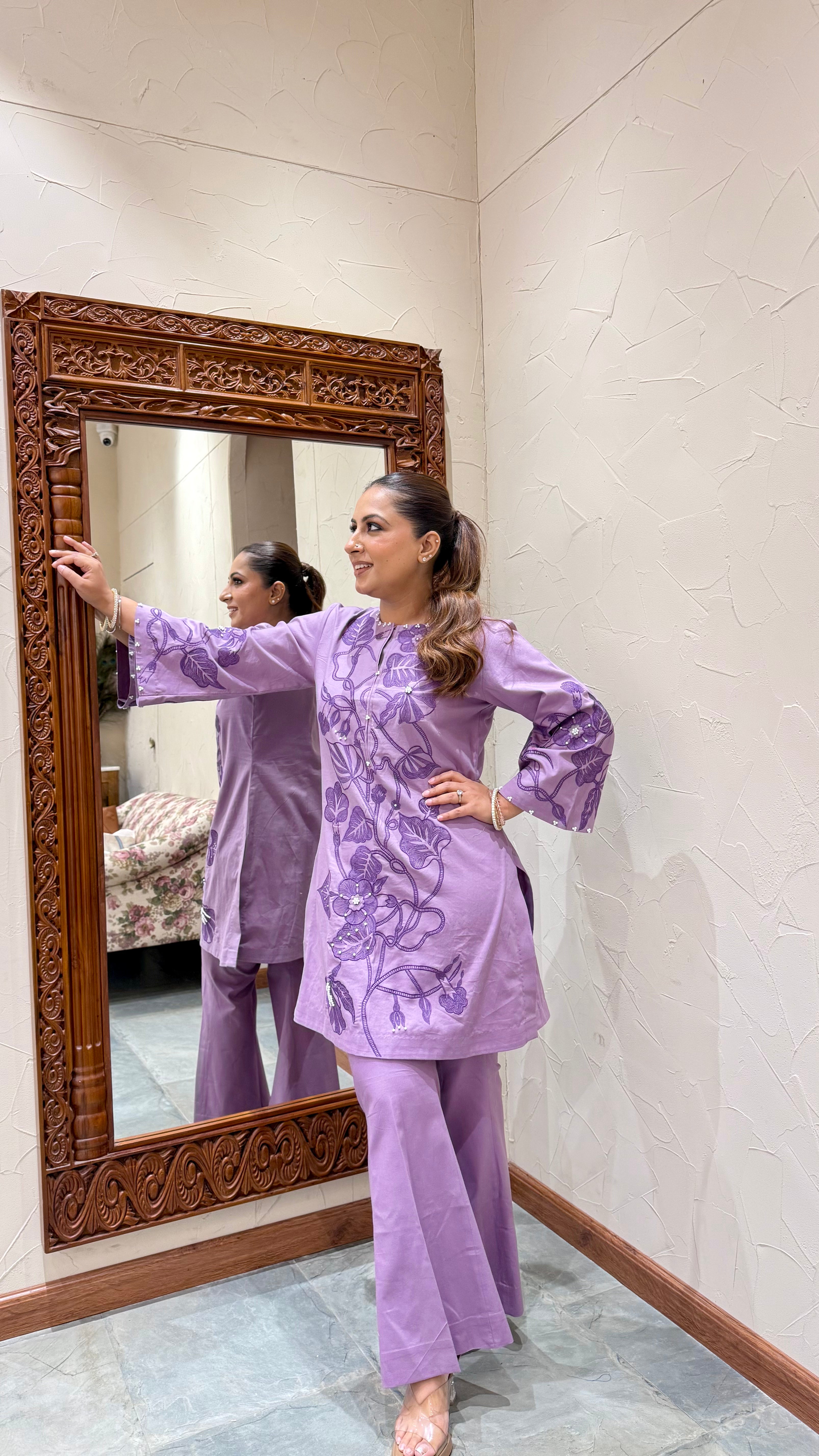 Lavender Bloom Cotton Coord