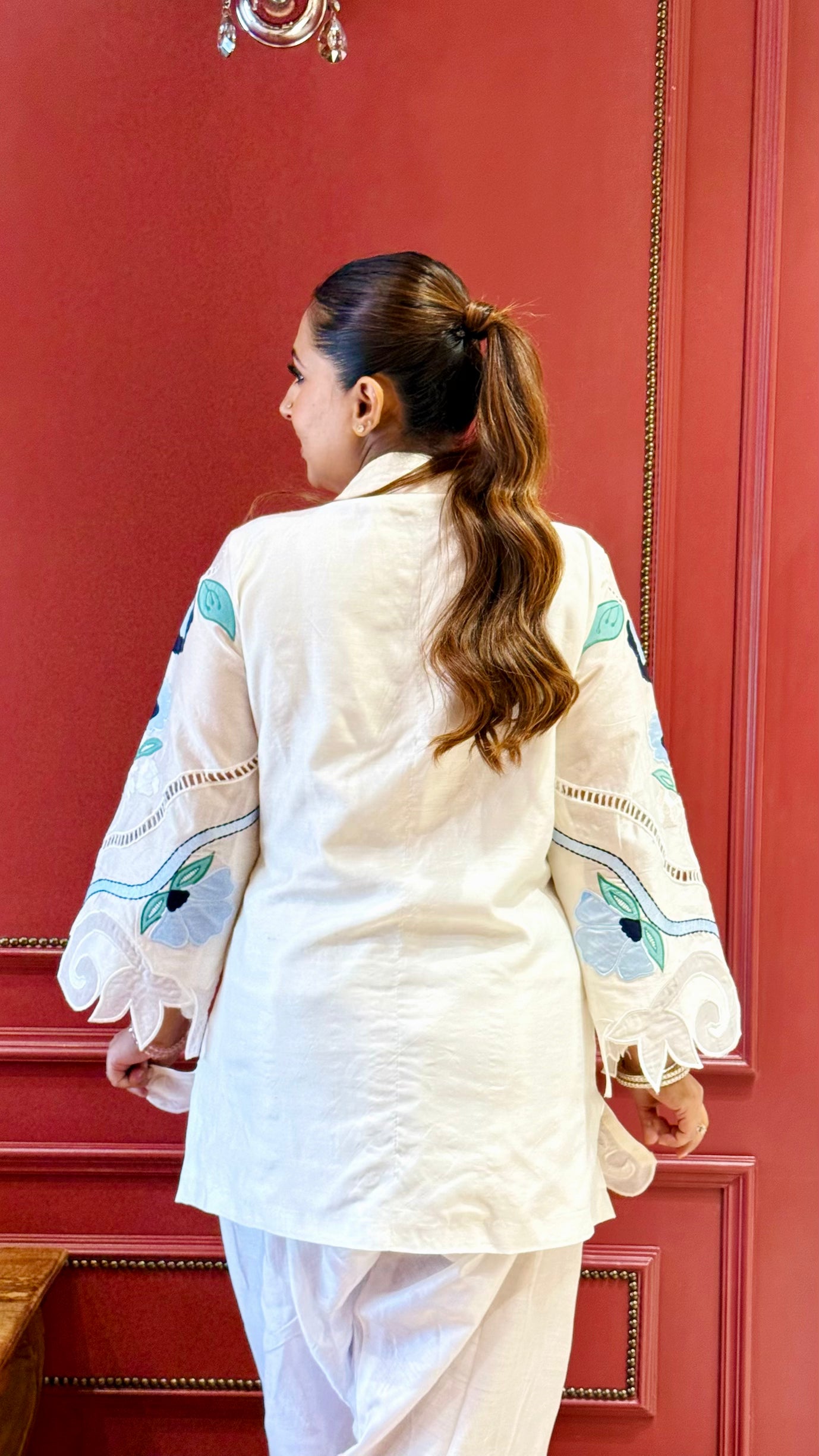 Noor Chanderi Appliqué Set