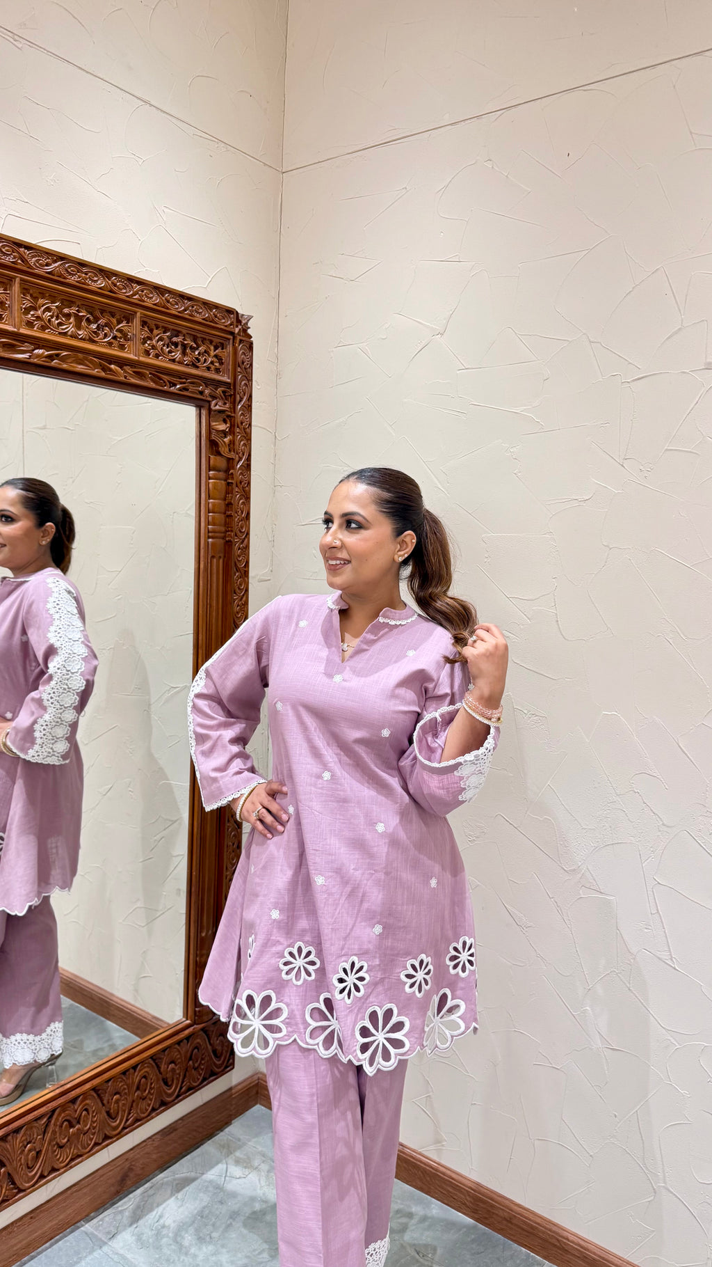 Ivory Cutwork Co-ord