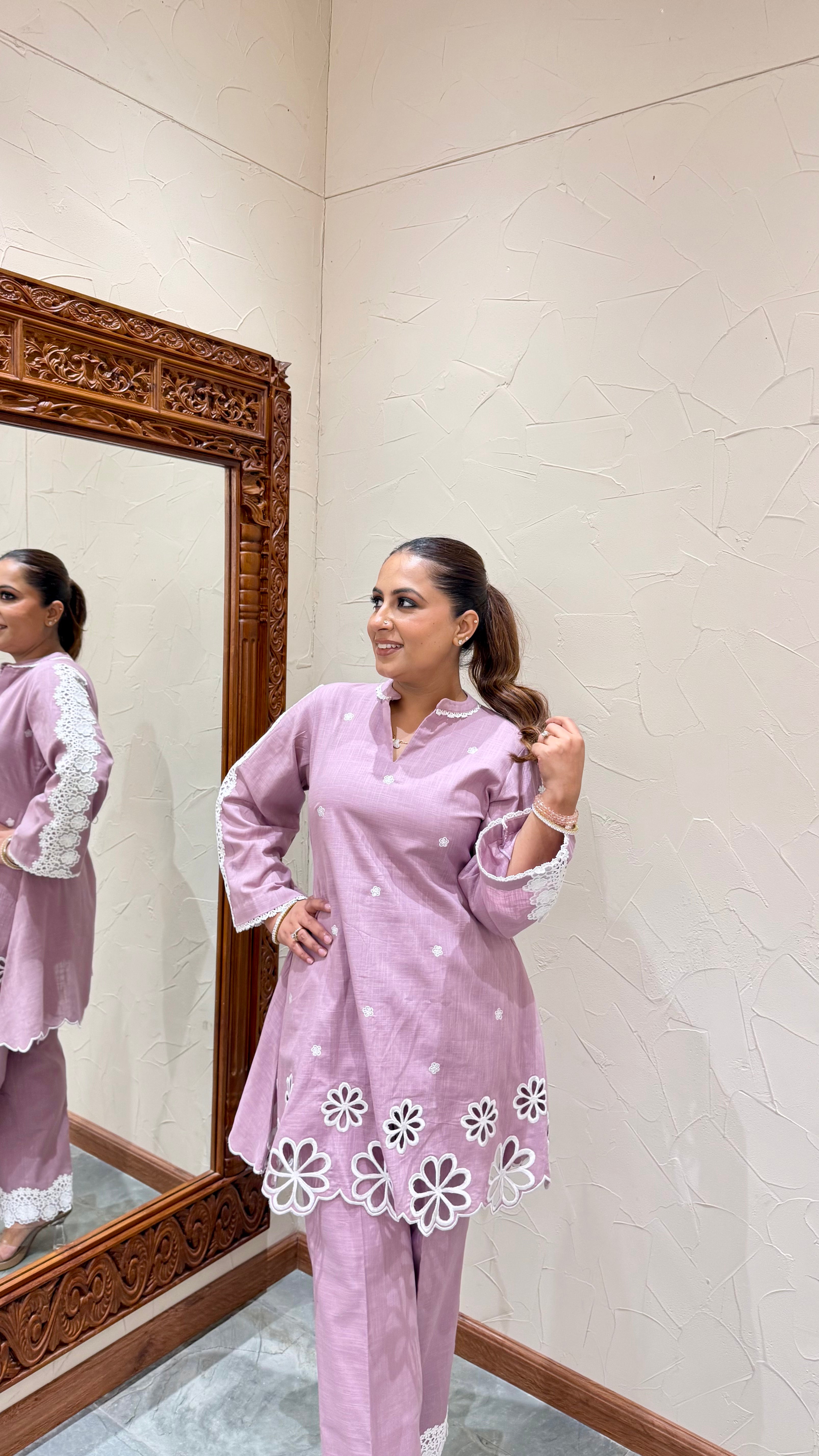 Ivory Cutwork Co-ord