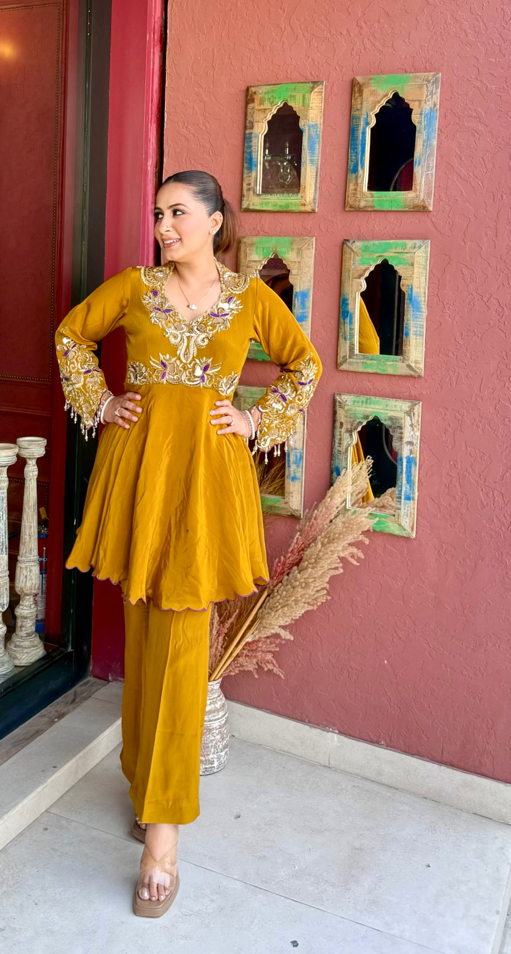 Dabka Peplum Co-ord