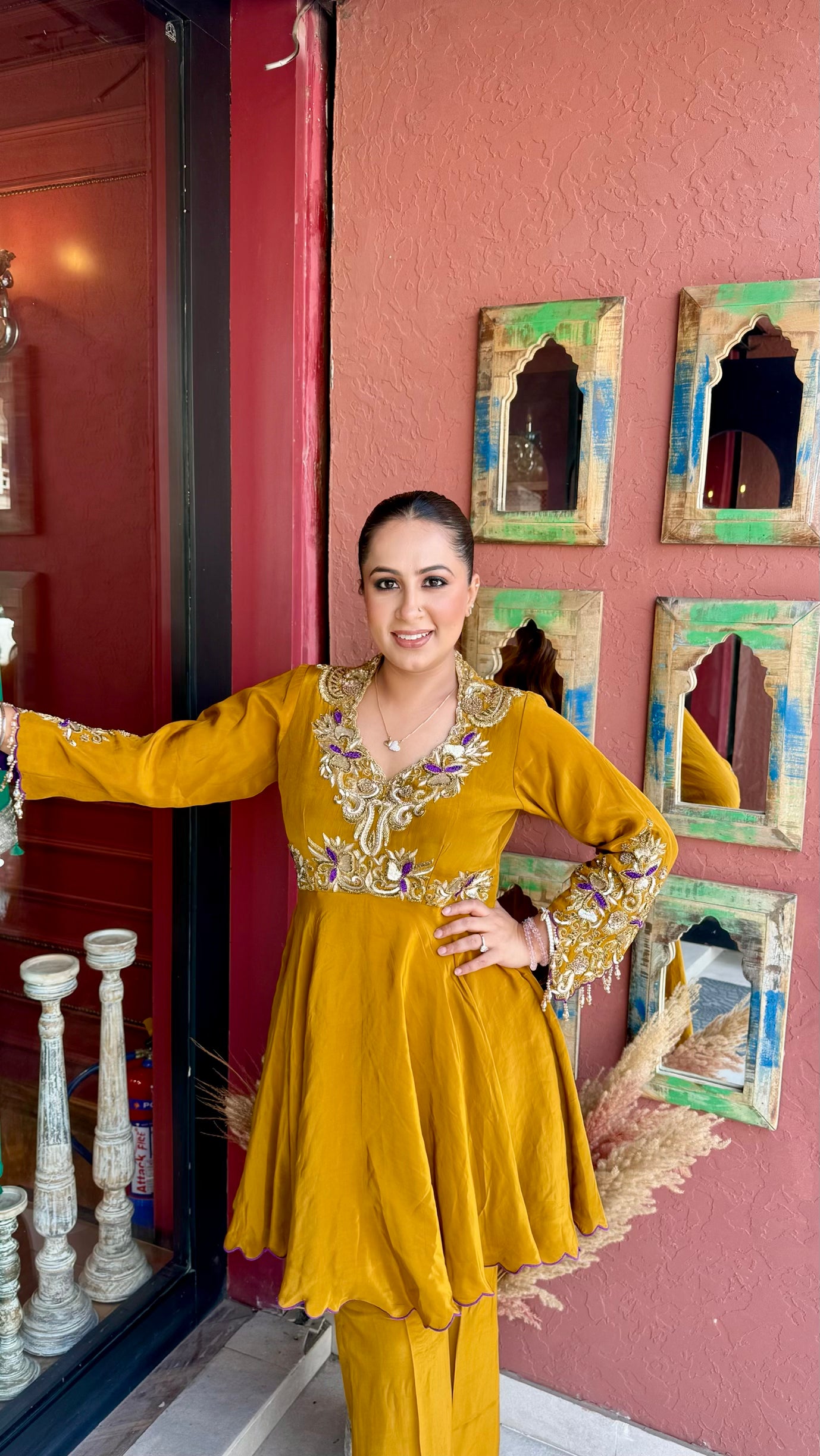 Dabka Peplum Co-ord