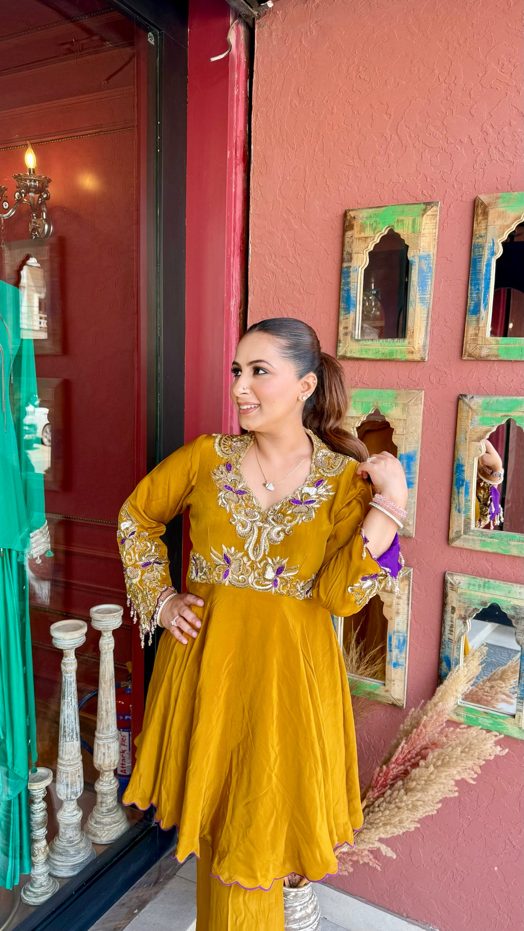 Dabka Peplum Co-ord