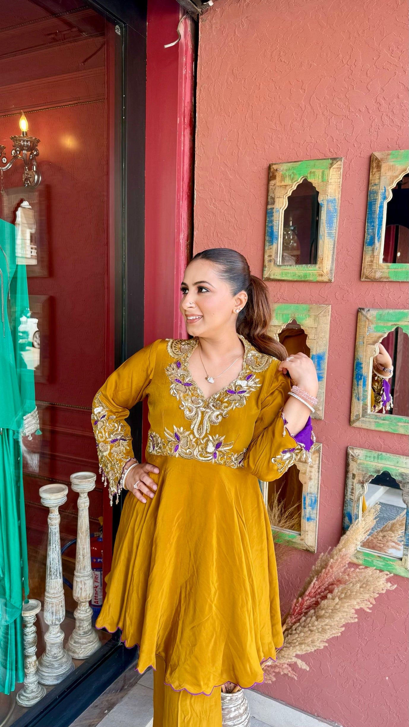 Dabka Peplum Co-ord