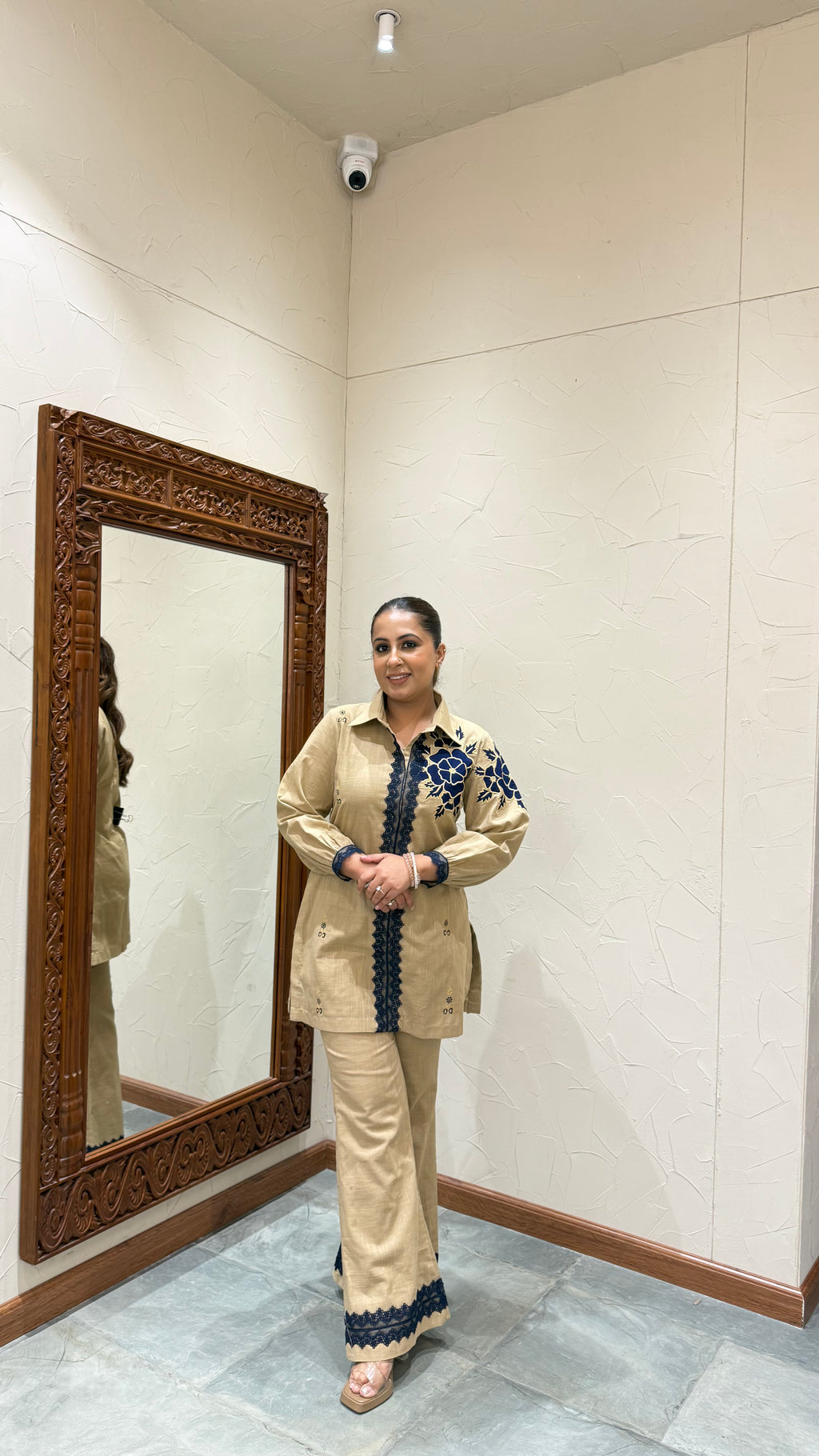 Noor Appliqué Linen Co-ord