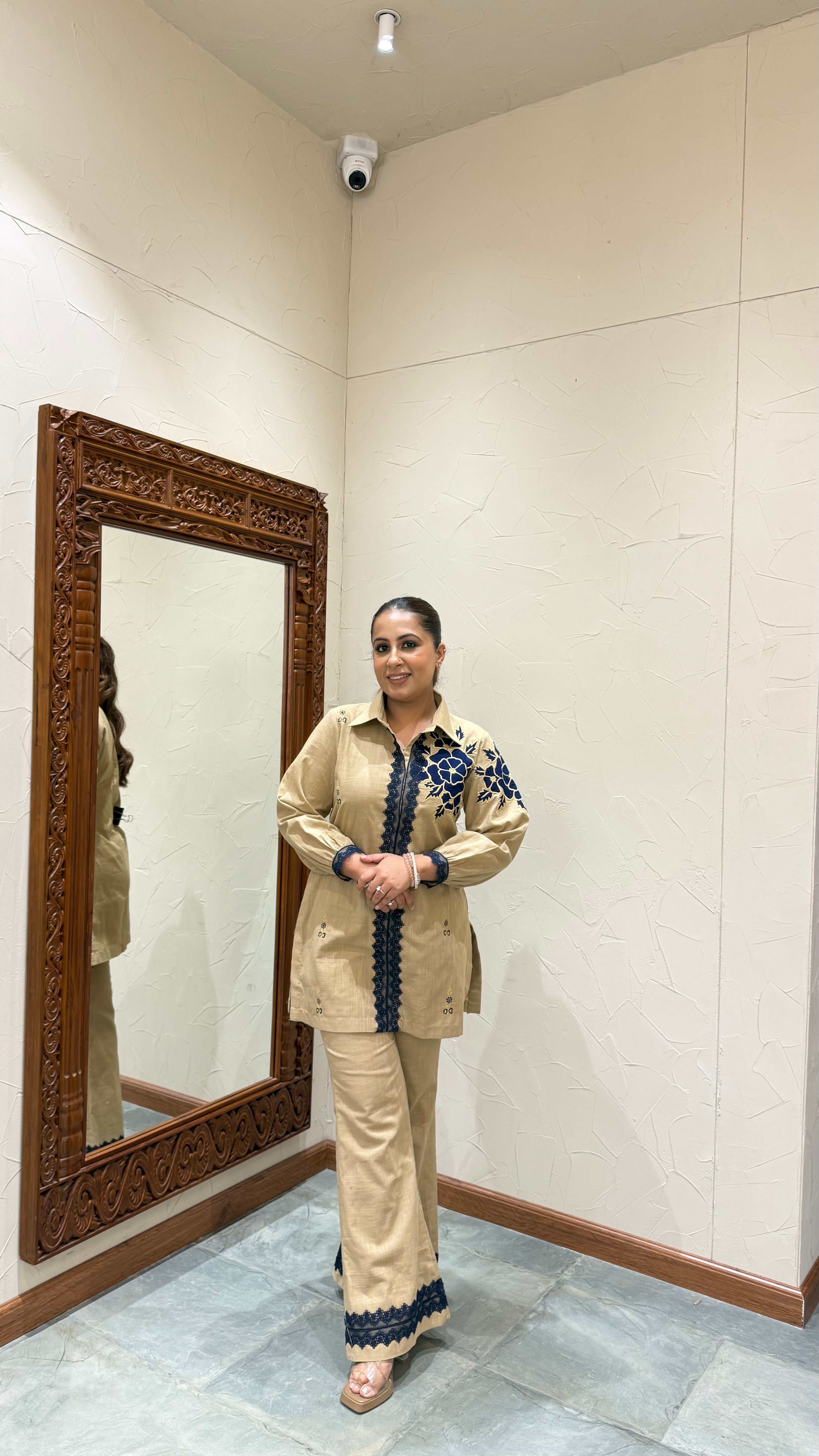 Noor Appliqué Linen Co-ord