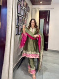Noor Aari Chanderi Set