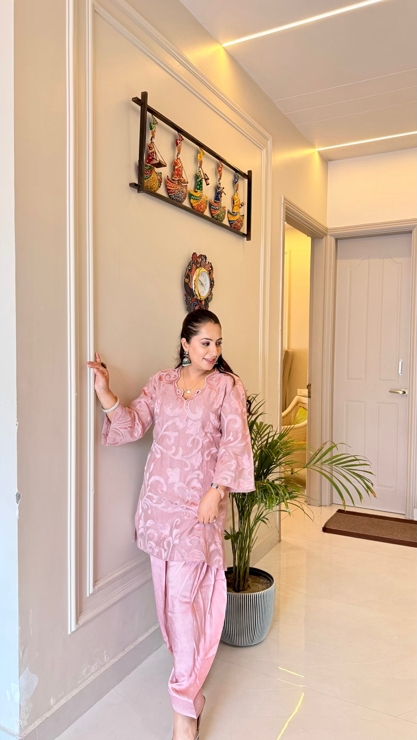 Noor Chanderi Coord Set