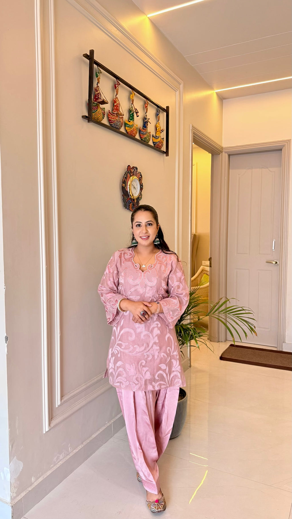 Noor Chanderi Coord Set
