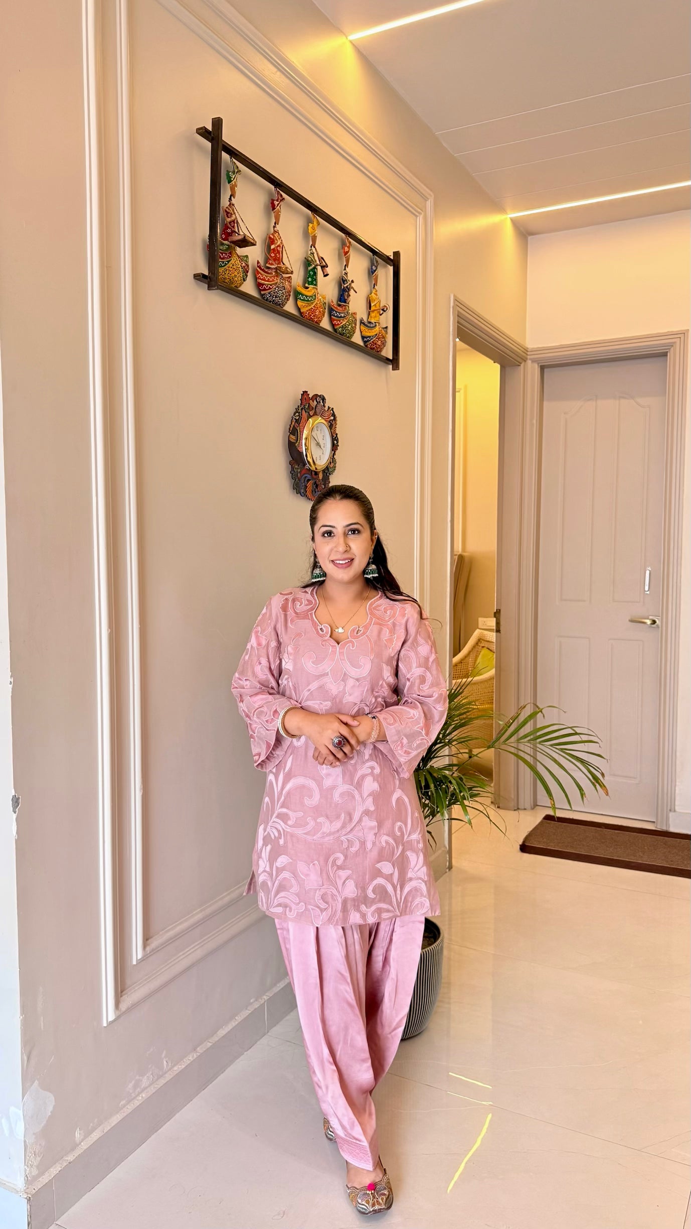 Noor Chanderi Coord Set