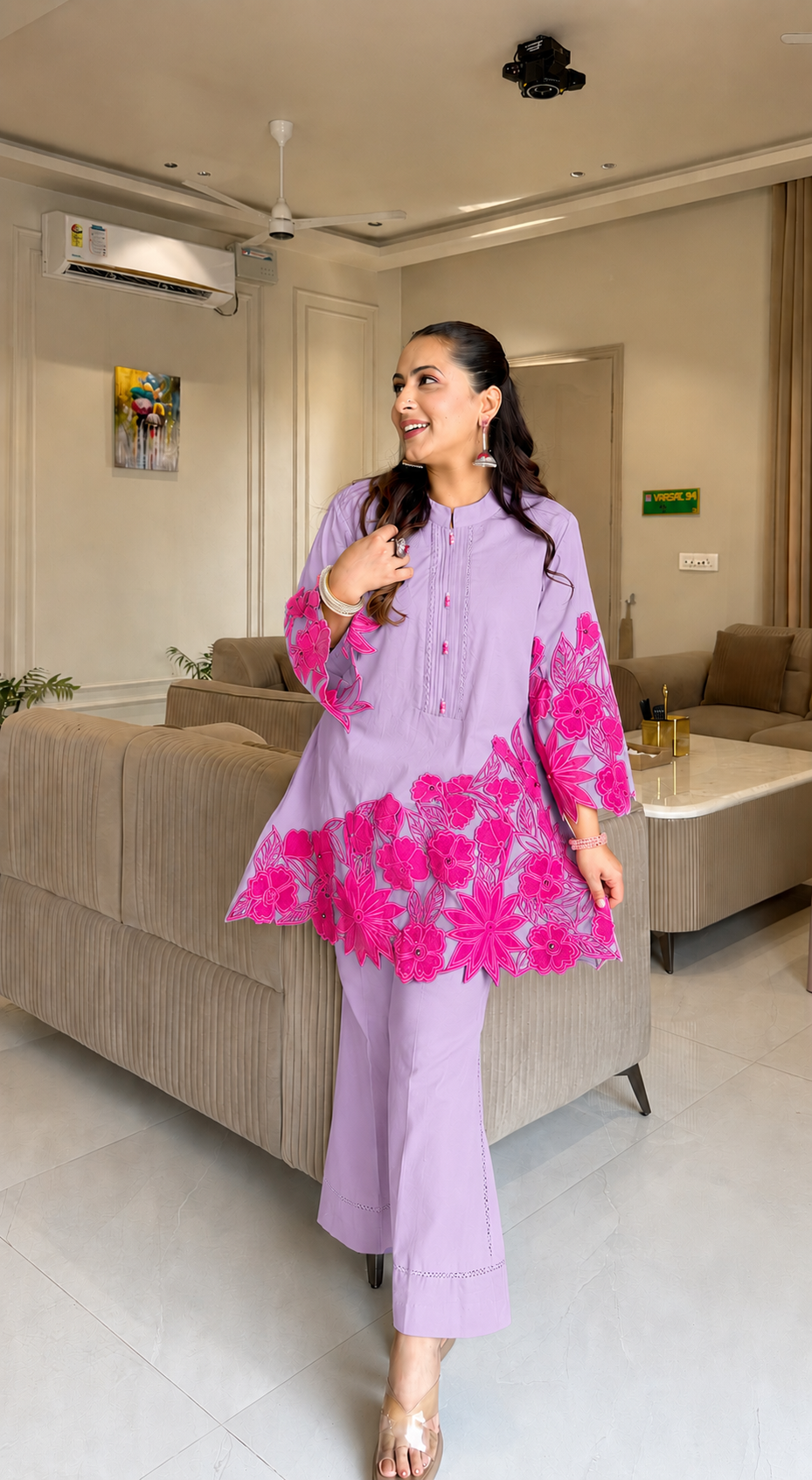 Midnight Bloom Appliqué Co-ord