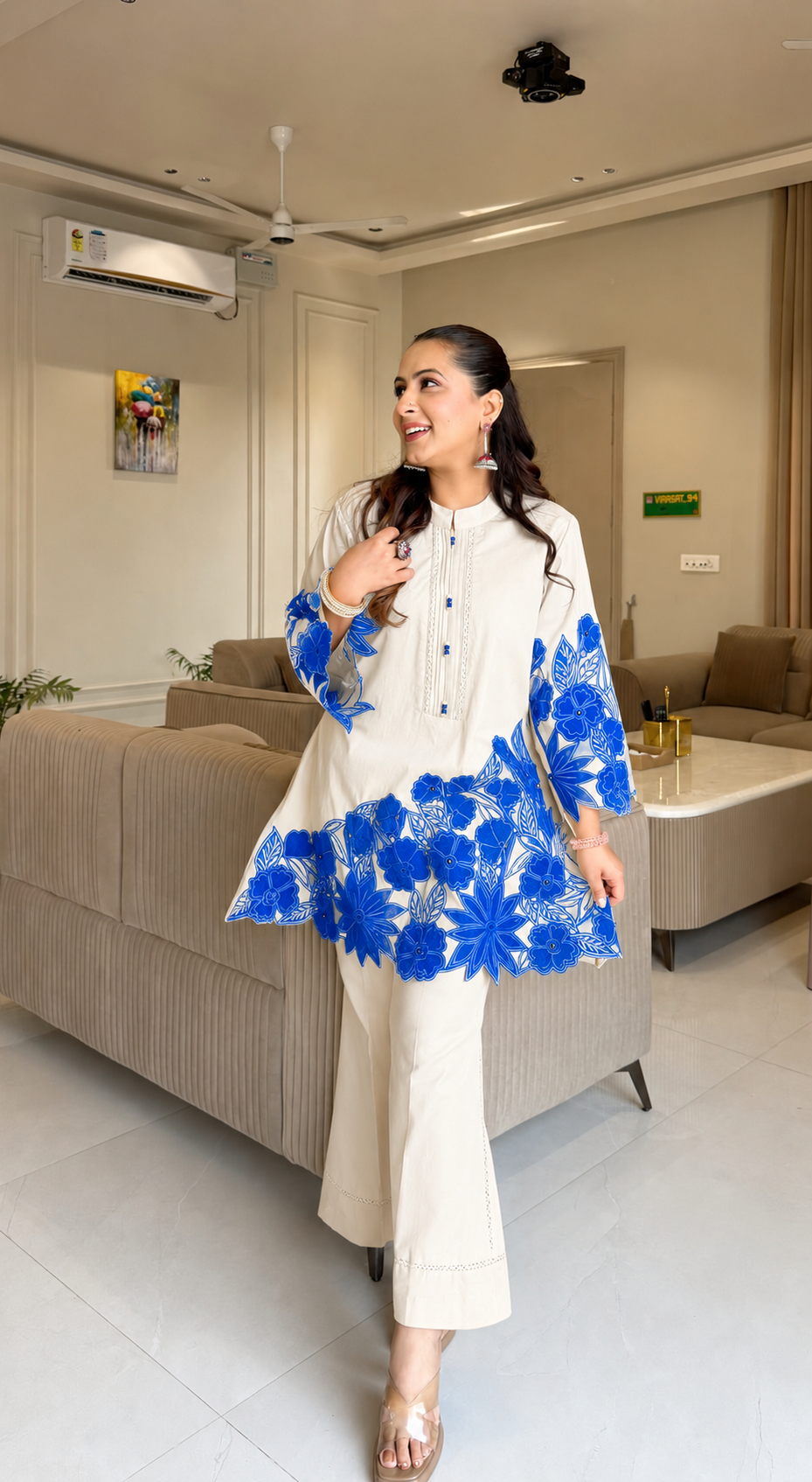 Midnight Bloom Appliqué Co-ord