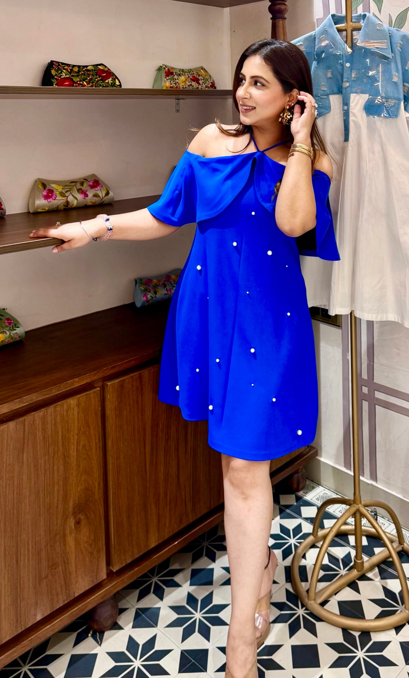 Cobalt Whisper Dress