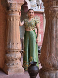 Green Co-ord Set with Wide Pants