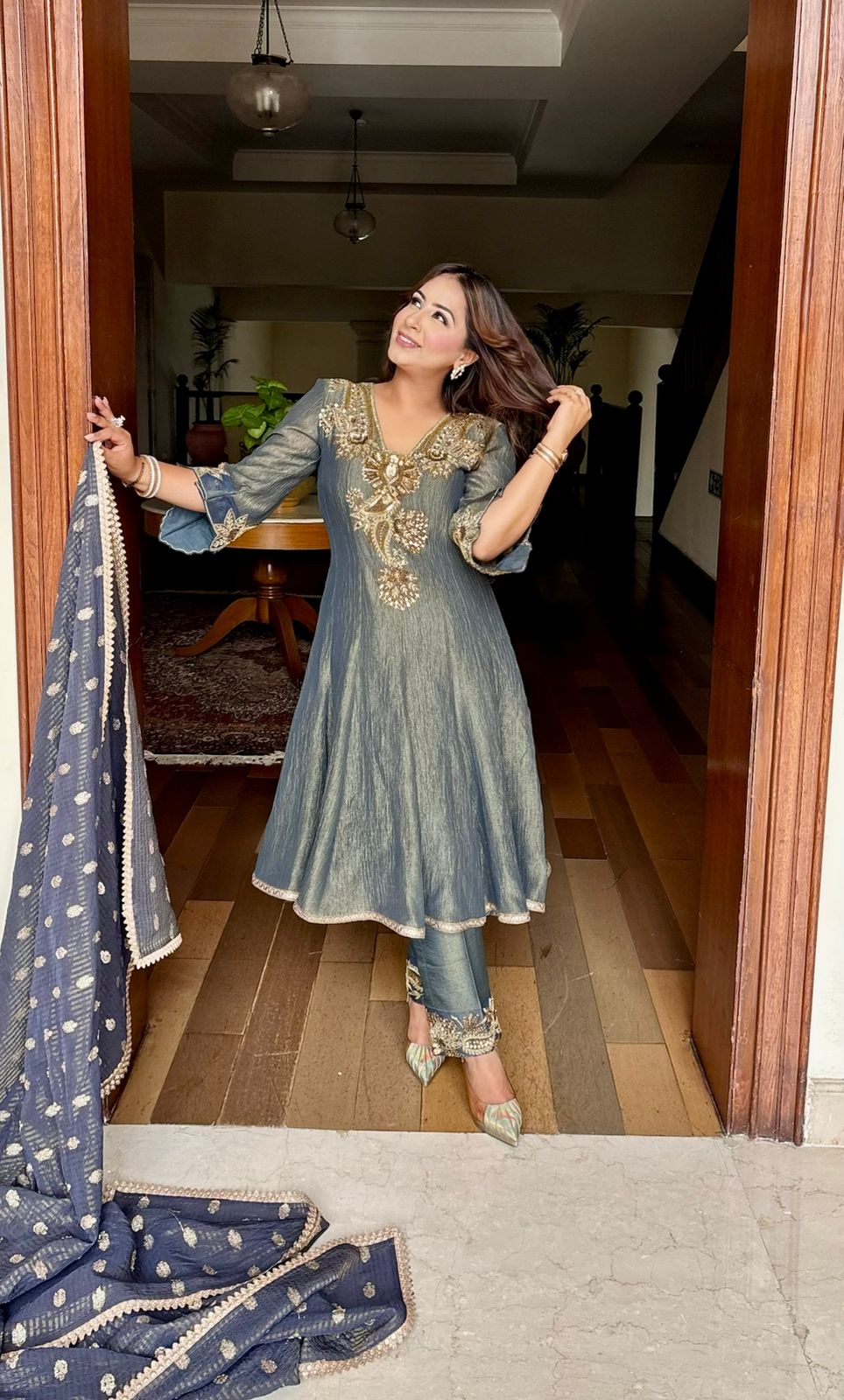 Moonlit Anarkali Set