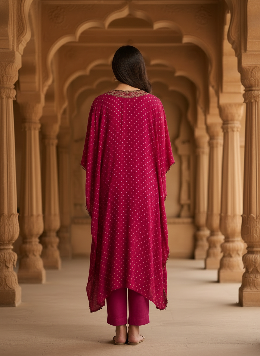 Noor Banarasi Kaftan Set