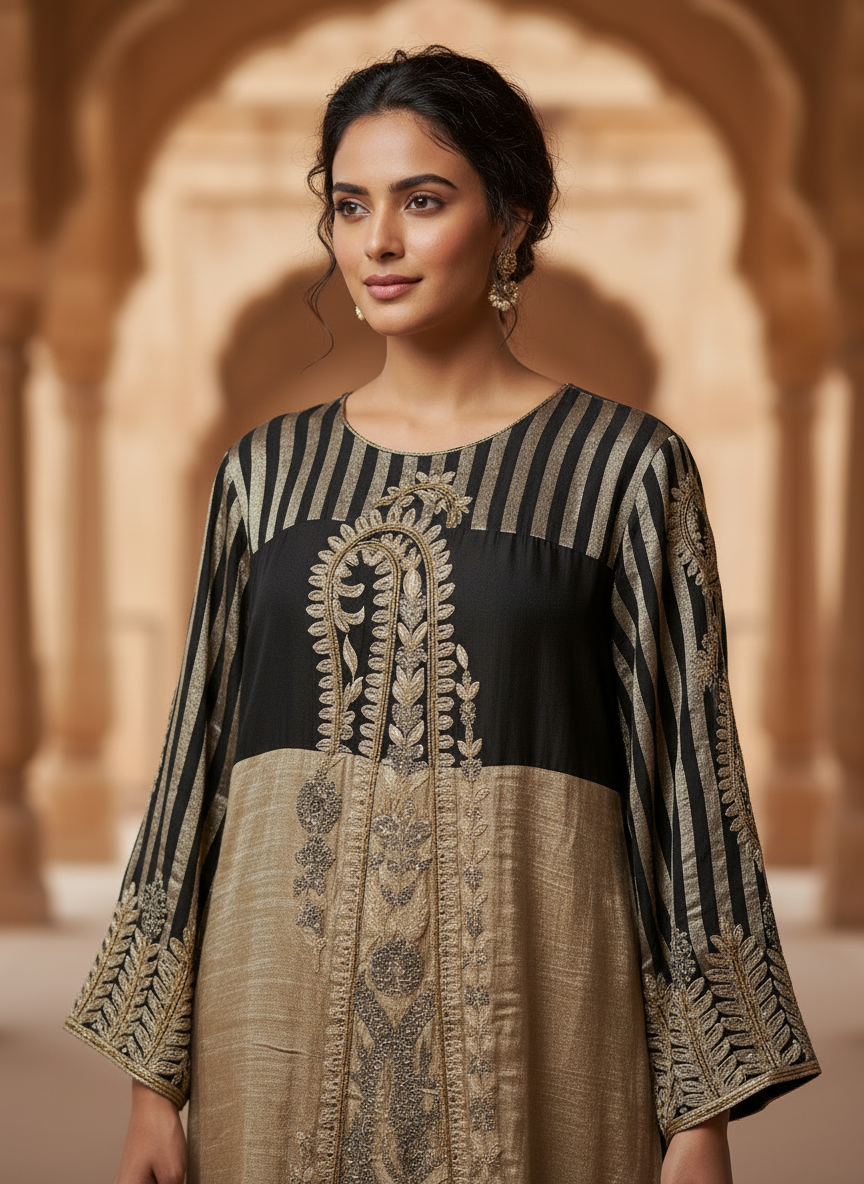 Zareen Tissue Silk Suit